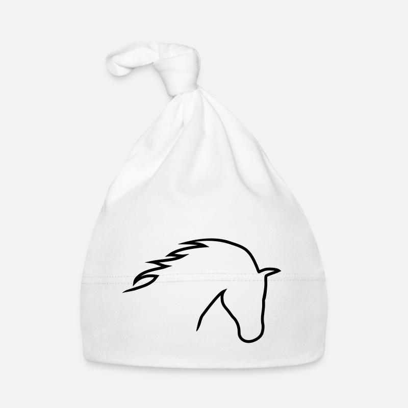 Pferdekopf Baby Bio-Mütze