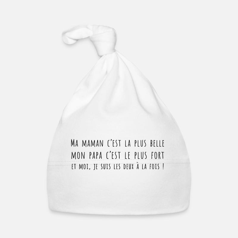 phrase de bébé Bonnet bio Bébé