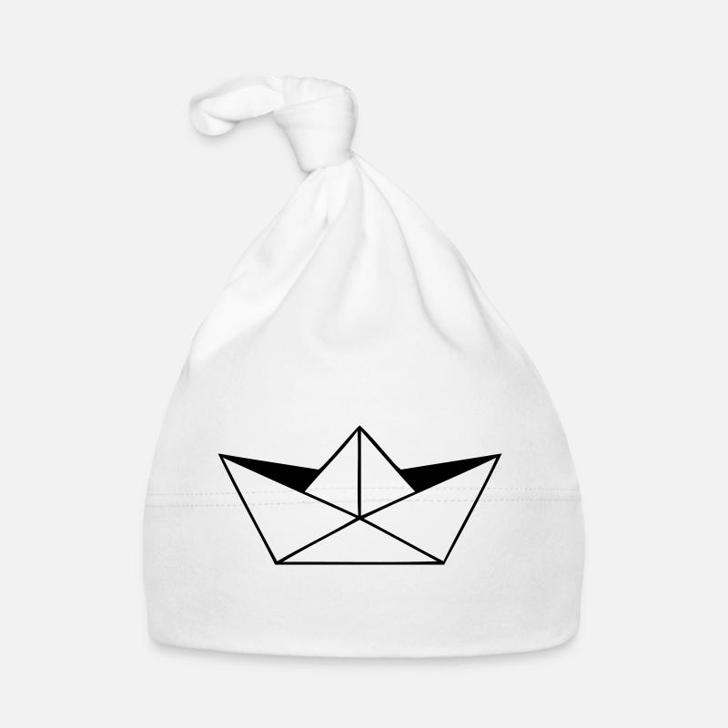 Papierschiffchen - Organic Baby Cap - white