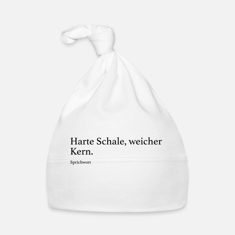 Harte Schale, weicher Kern. Baby Bio-Mütze