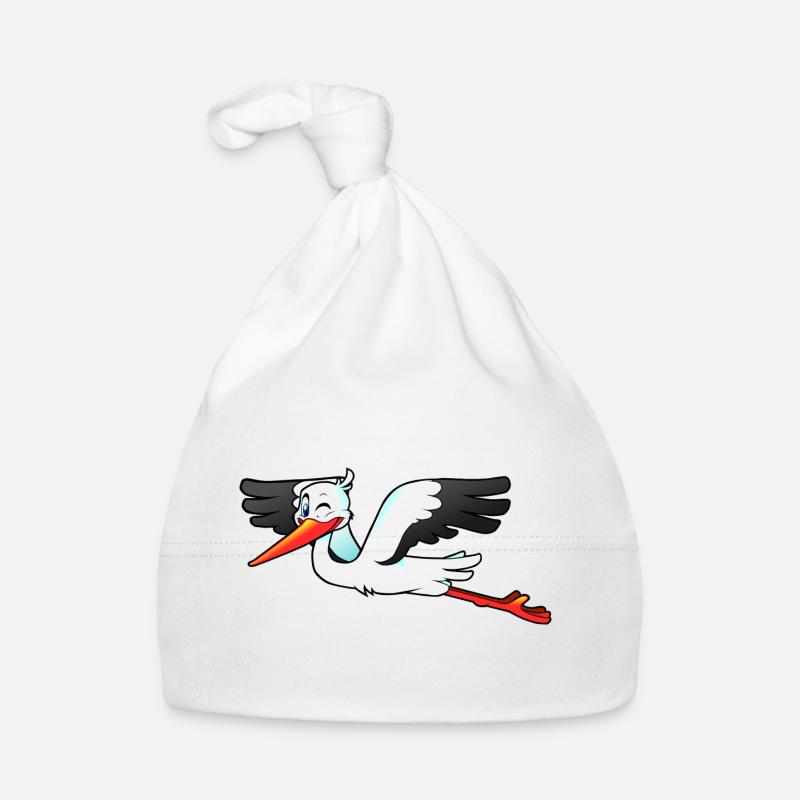 stork27 - Bonnet bio Bébé - blanc