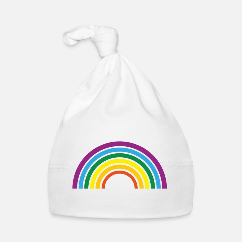 Regenbogen Baby Bio-Mütze