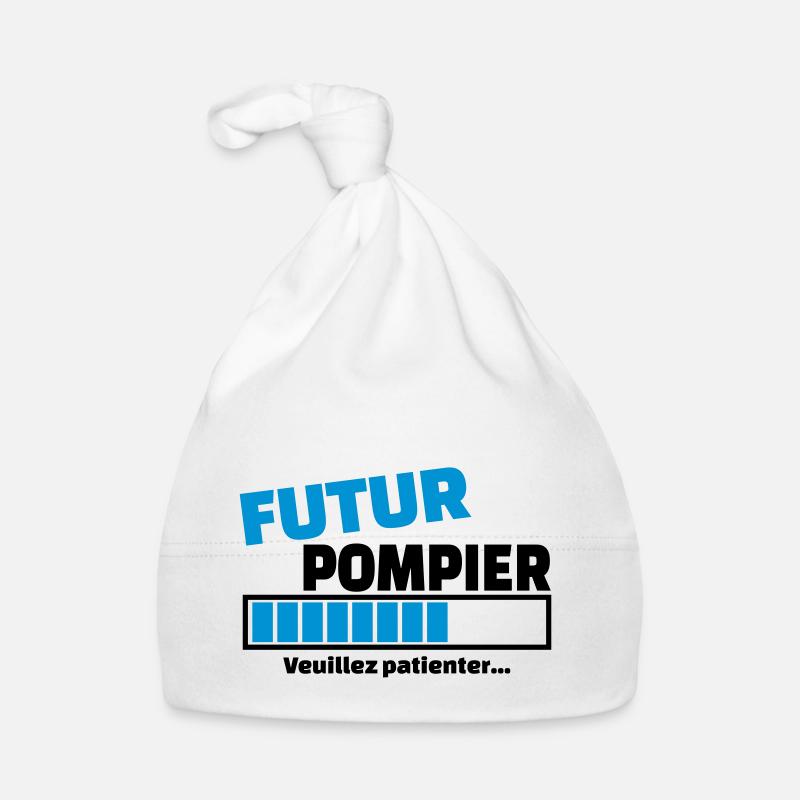 futur pompier Bonnet bio Bébé