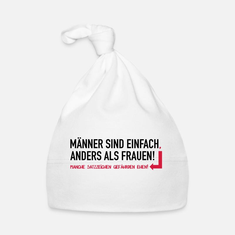 Männer sind einfach anders als Frauen Baby Bio-Mütze