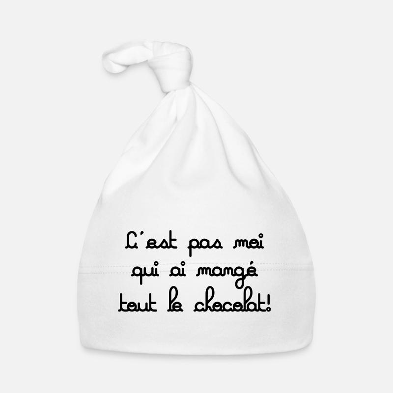 c'est pas moi qui est mangé tout le chocolat Bonnet bio Bébé