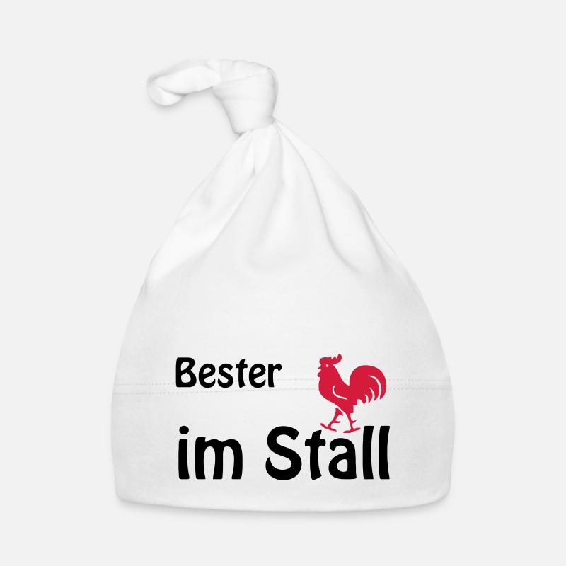 Bester Han im Stall, der Hahn im Korb Baby Bio-Mütze
