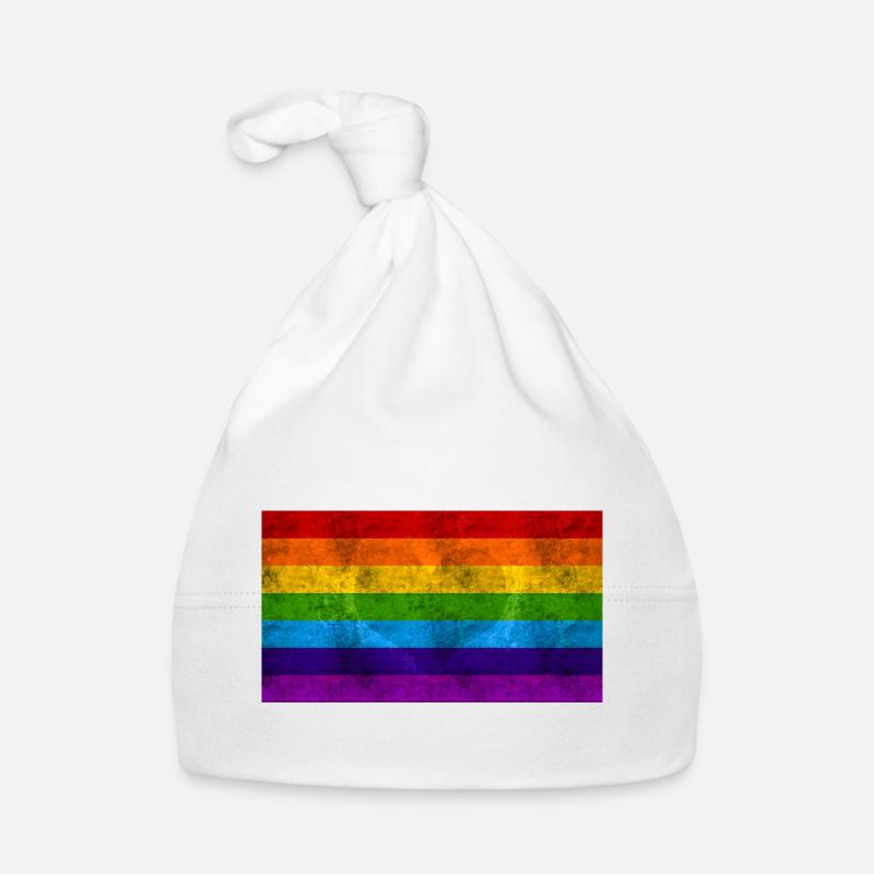 Rainbow flag Organic Baby Cap