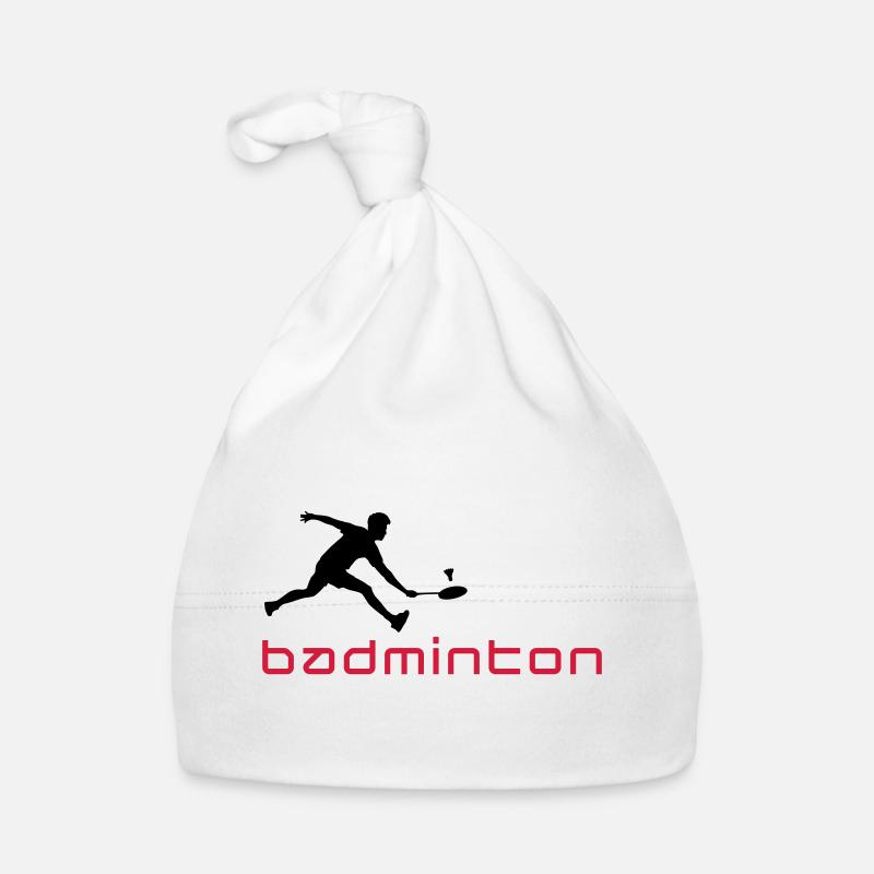 badminton_022011_v_2c - Organic Baby Cap - white
