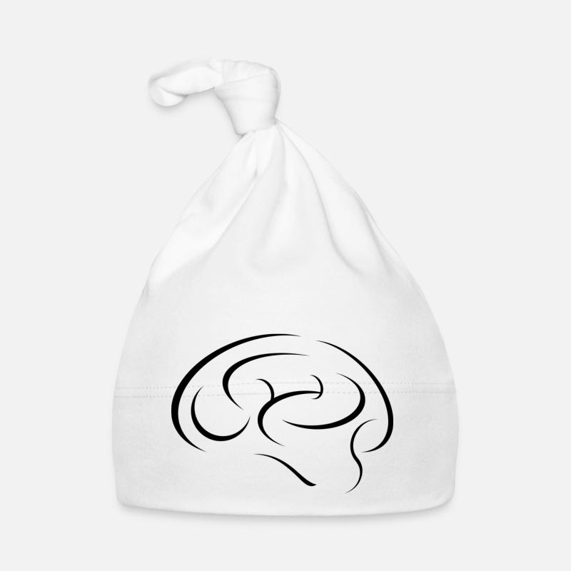Brain abstract Organic Baby Cap