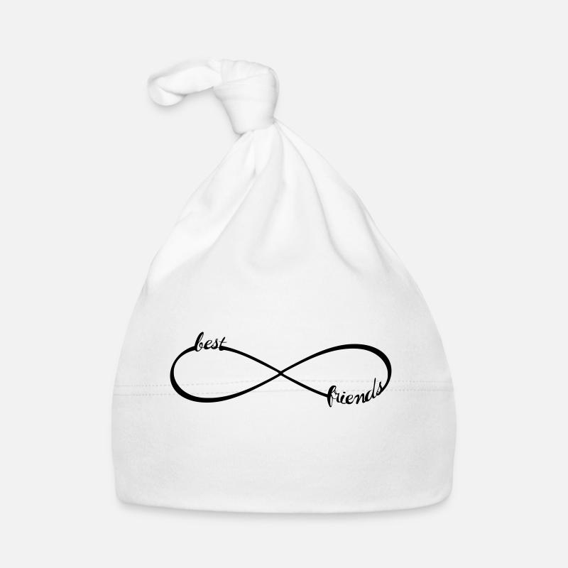 Infinity best friends forever Unendlichkeit Loop 8 Baby Bio-Mütze