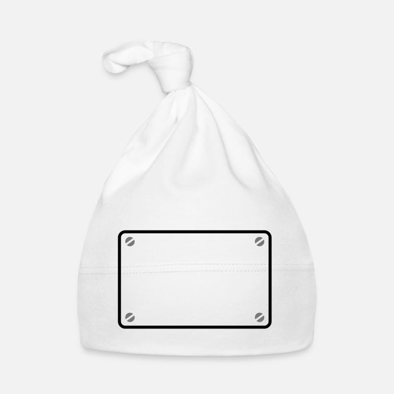 cadre de plaque Bonnet bio Bébé