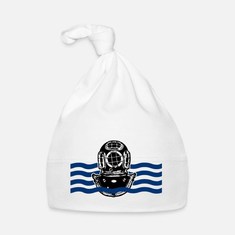 Scaphandrier 4 - Bonnet bio Bébé - blanc