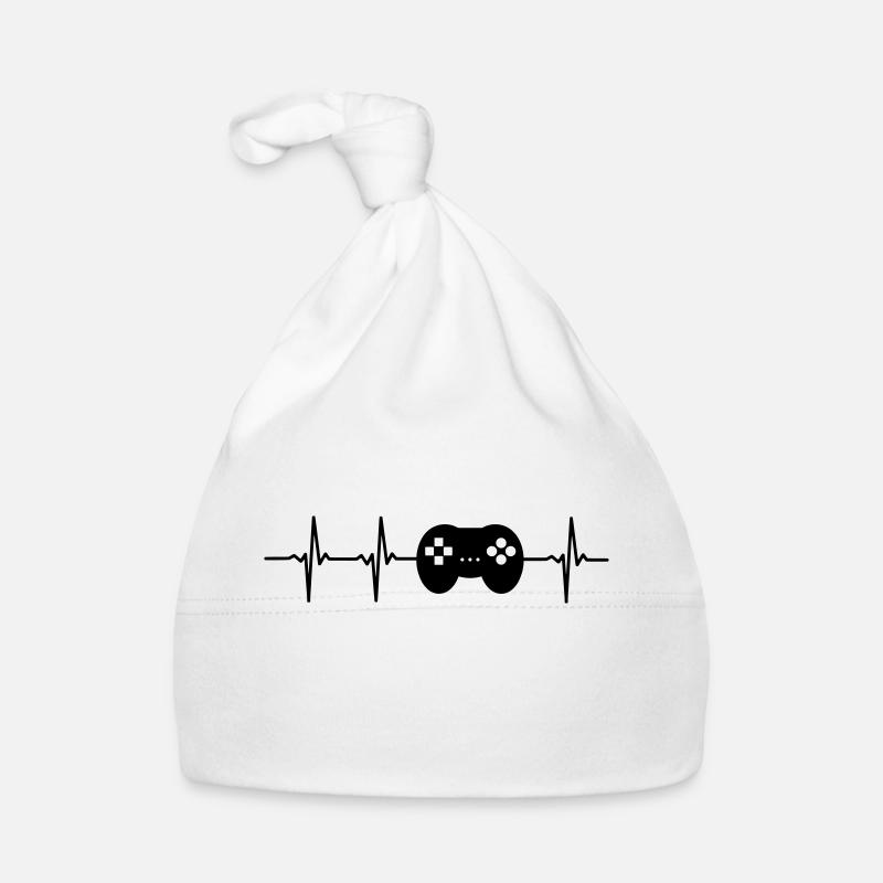 Gaming T-shirt idée de cadeau de Noël drôle - Bonnet bio Bébé - blanc