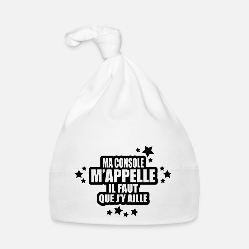 ma console m'appelle il faut que j'y aill Bonnet bio Bébé