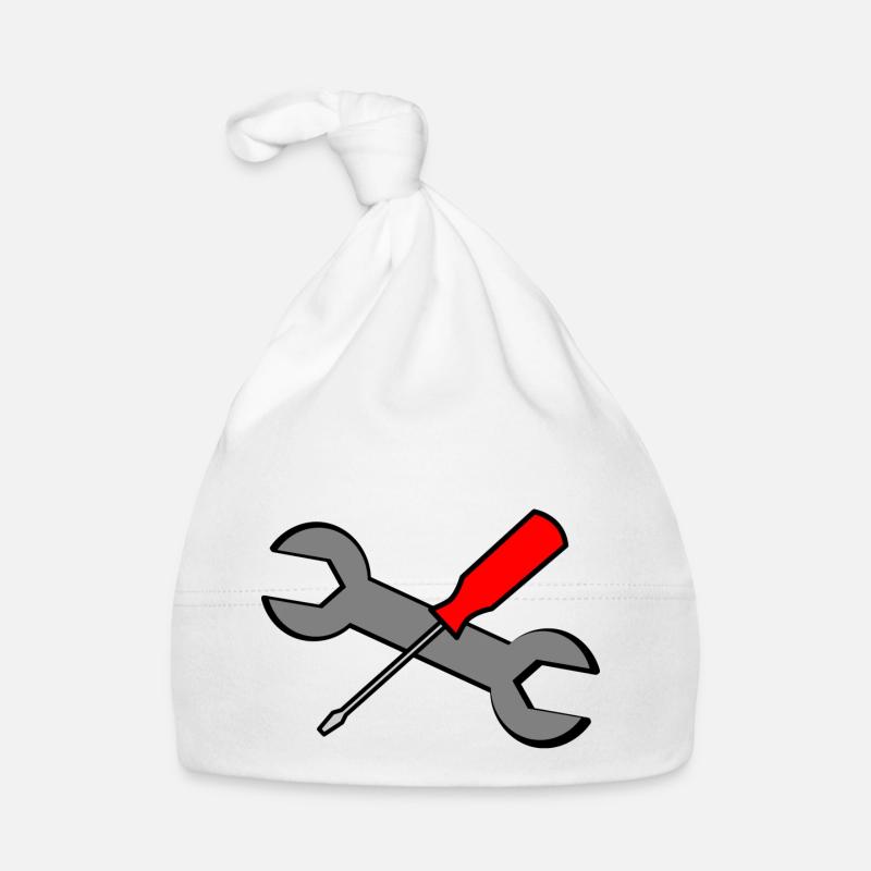 outils - Bonnet bio Bébé - blanc