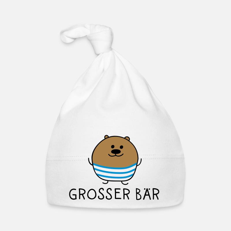 Grosser Bär Baby Bio-Mütze