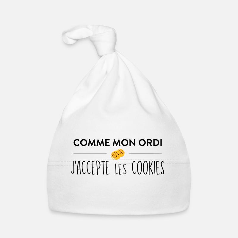Comme mon ordi j'accepte les cookies Bonnet bio Bébé