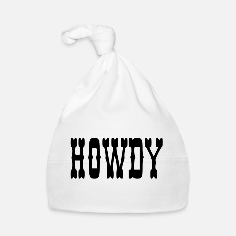Howdy - Organic Baby Cap - white