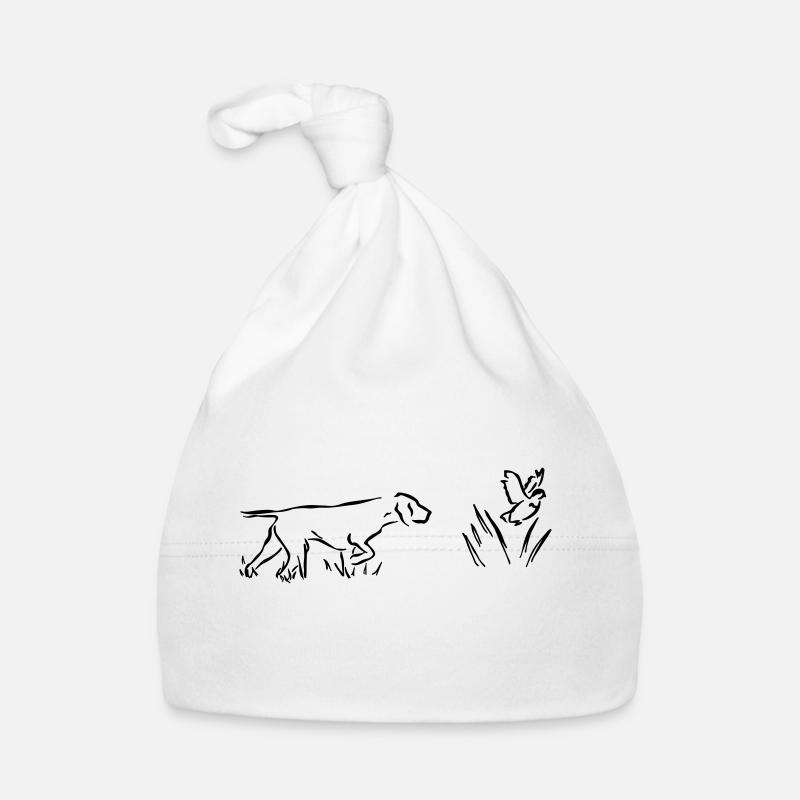 voyageur debout - Bonnet bio Bébé - blanc
