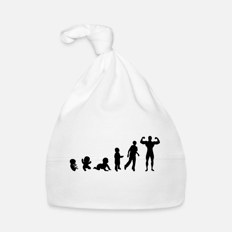 Evolution Mensch, Männer, Mann Bodybuilding-Sport Baby Bio-Mütze