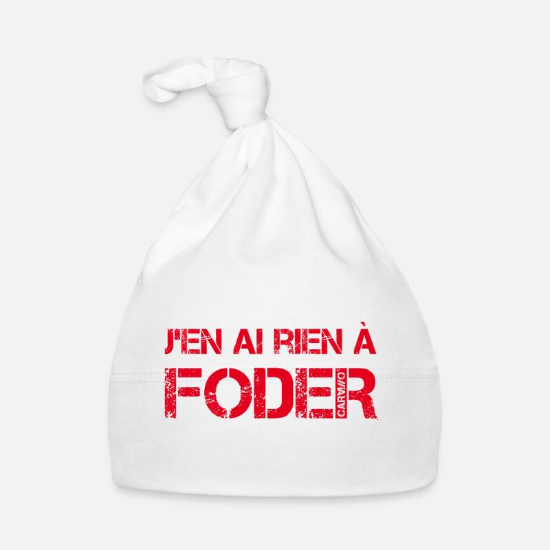 J'en ai rien a foder Bonnet bio Bébé