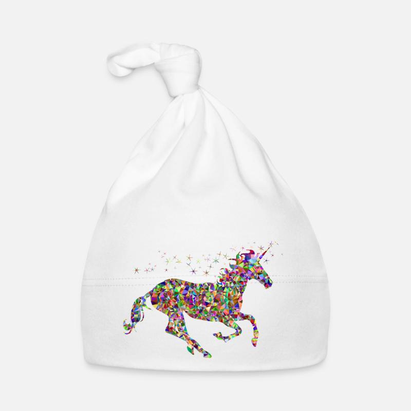 Éclats de licorne arc-en-ciel Bonnet bio Bébé