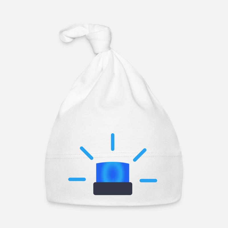 Blaulicht Geschenkidee Baby Bio-Mütze