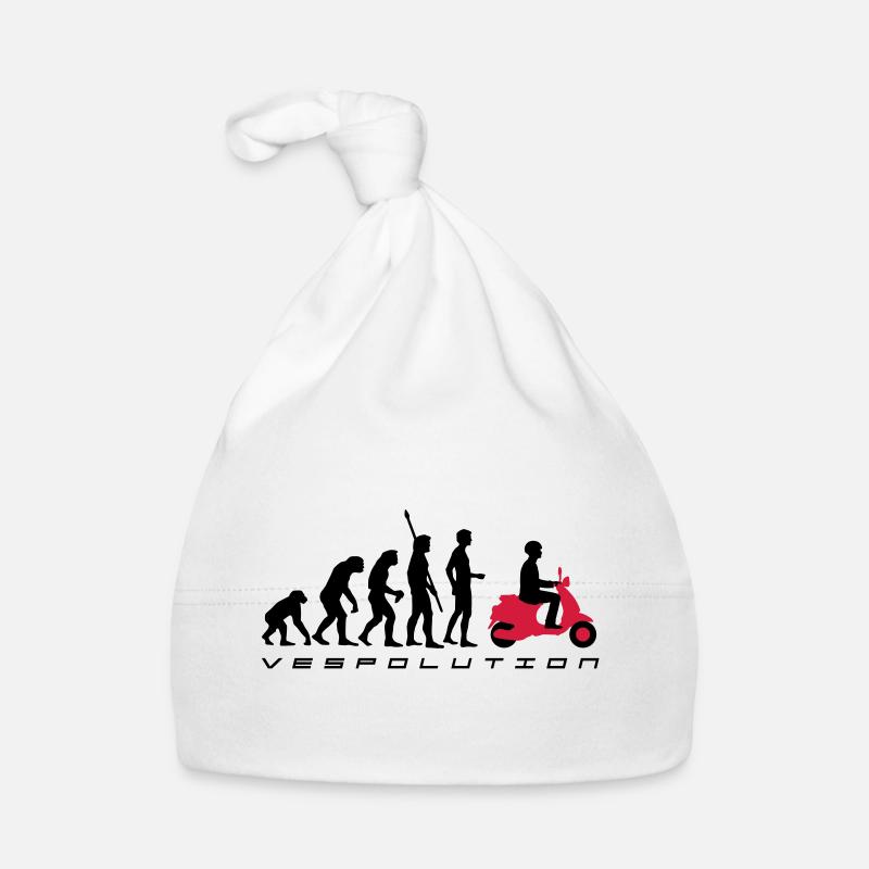 vespolution evolution__b_2c - Organic Baby Cap - white