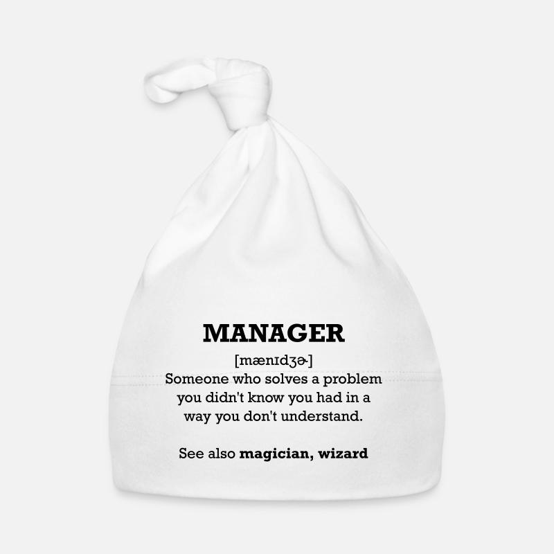 manager - wizard Organic Baby Cap