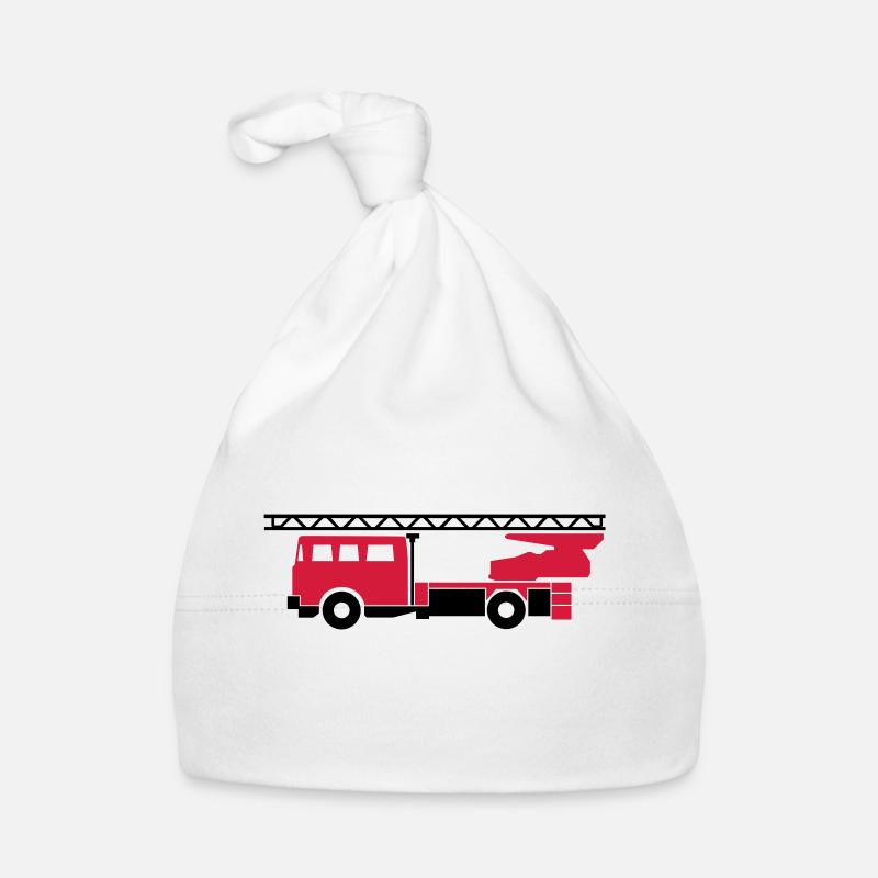 Feuerwehrauto (fire engine) Baby Bio-Mütze