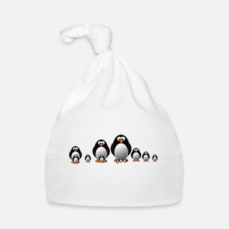 Eine Pinguinfamilie Baby Bio-Mütze