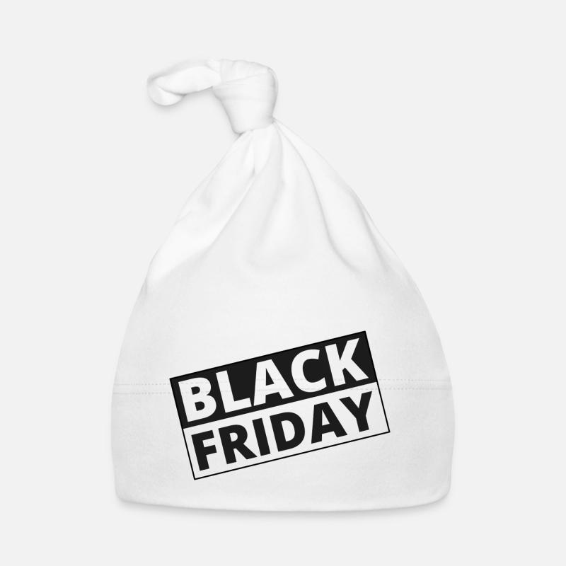 black friday - Baby Bio-Mütze - Weiß