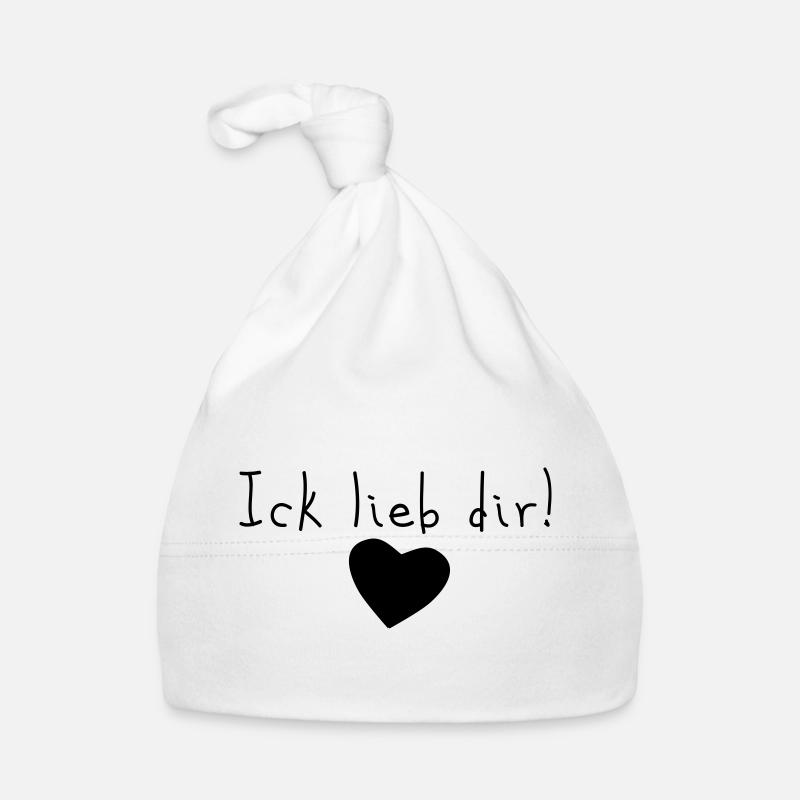 ick lieb dir Baby Bio-Mütze