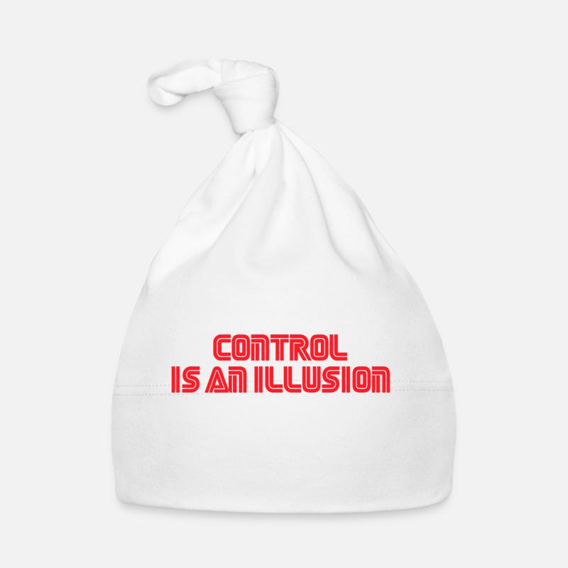 Control is an illusion - Organic Baby Cap - white