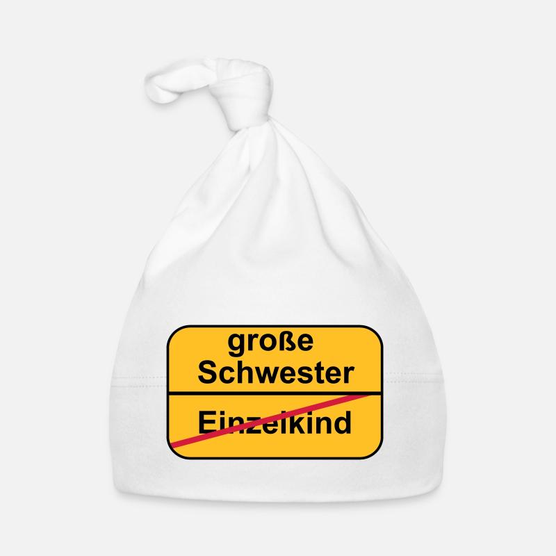 große Schwester Baby Bio-Mütze