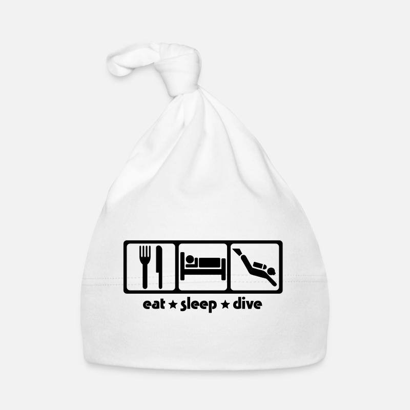 Eat Sleep Dive - Bonnet bio Bébé - blanc