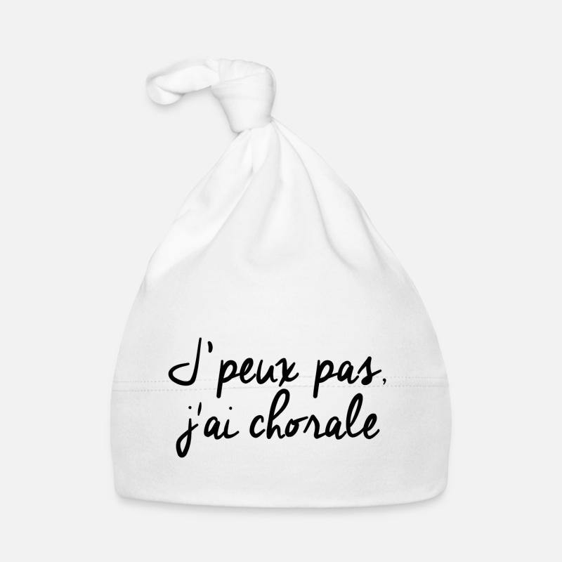 J'peux pas j'ai chorale Bonnet bio Bébé