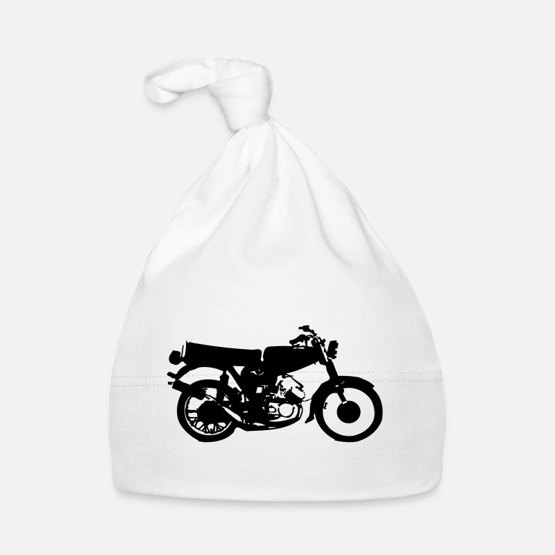 Simson Moped - Baby Bio-Mütze - Weiß