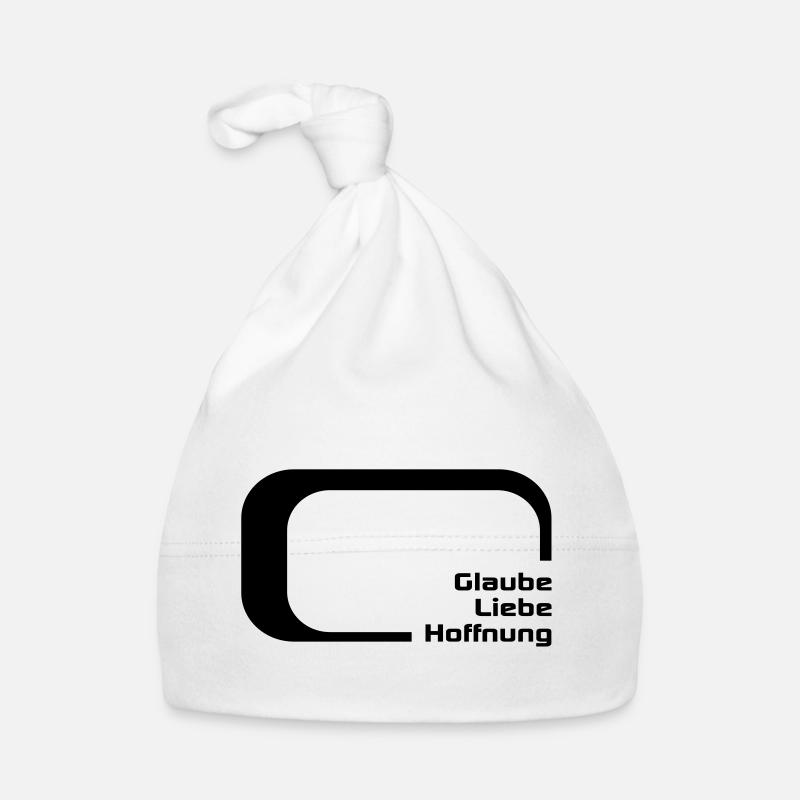 amour d'espoir de foi - Bonnet bio Bébé - blanc