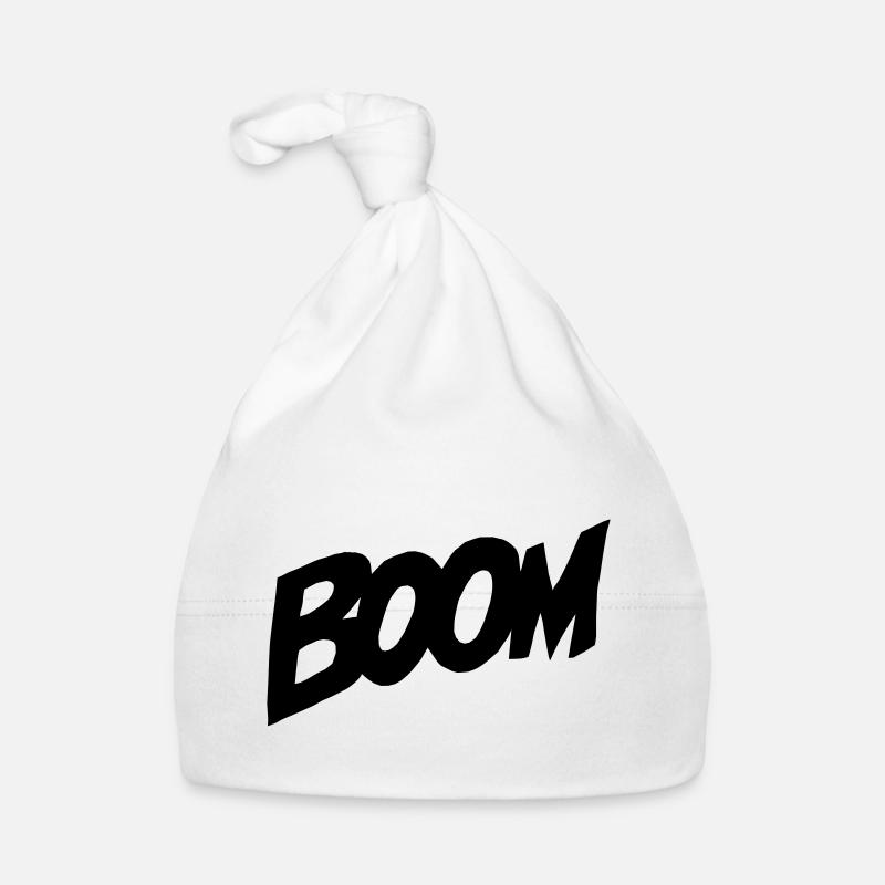 BOOM Comic-Style - Baby Bio-Mütze - Weiß