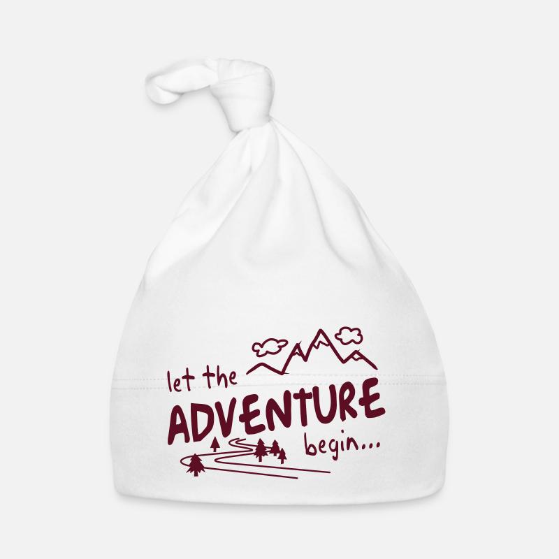 Let the Adventure begin - Bonnet bio Bébé - blanc