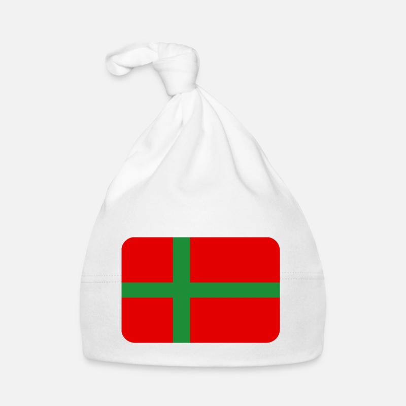 BORNHOLM FLAG round corner 400 dpi Baby Bio-Mütze