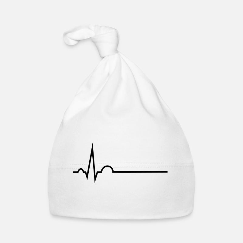 EKG - mittlerer Grundsrich Baby Bio-Mütze