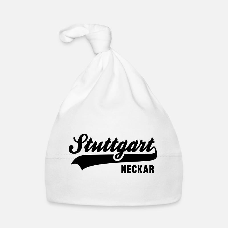 Stuttgart Neckar - Baby Bio-Mütze - Weiß