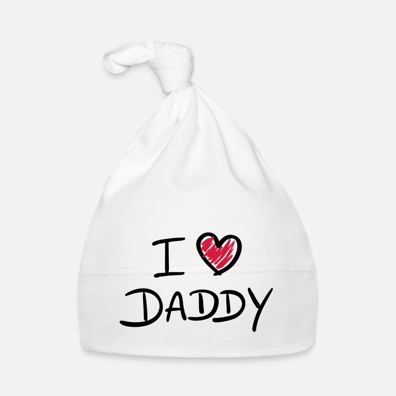 i love daddy Baby Bio-Mütze