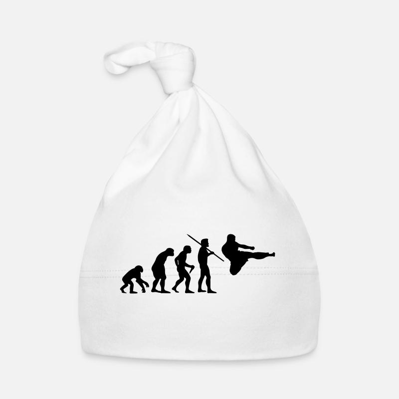 Evolution des Menschen - Kampfsport Baby Bio-Mütze