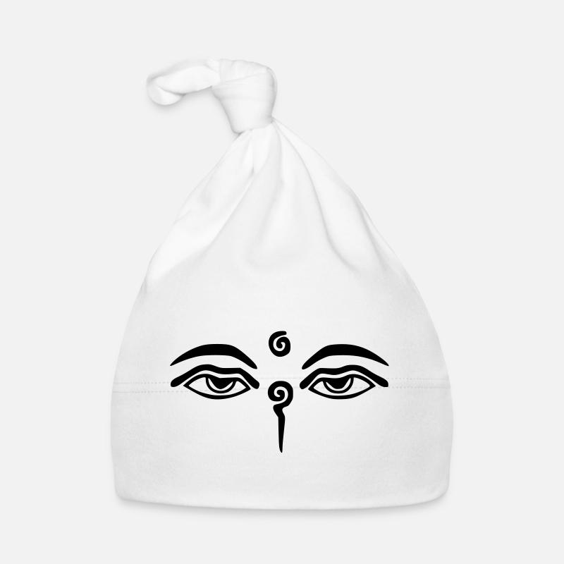 auge_des_buddas - Bonnet bio Bébé - blanc