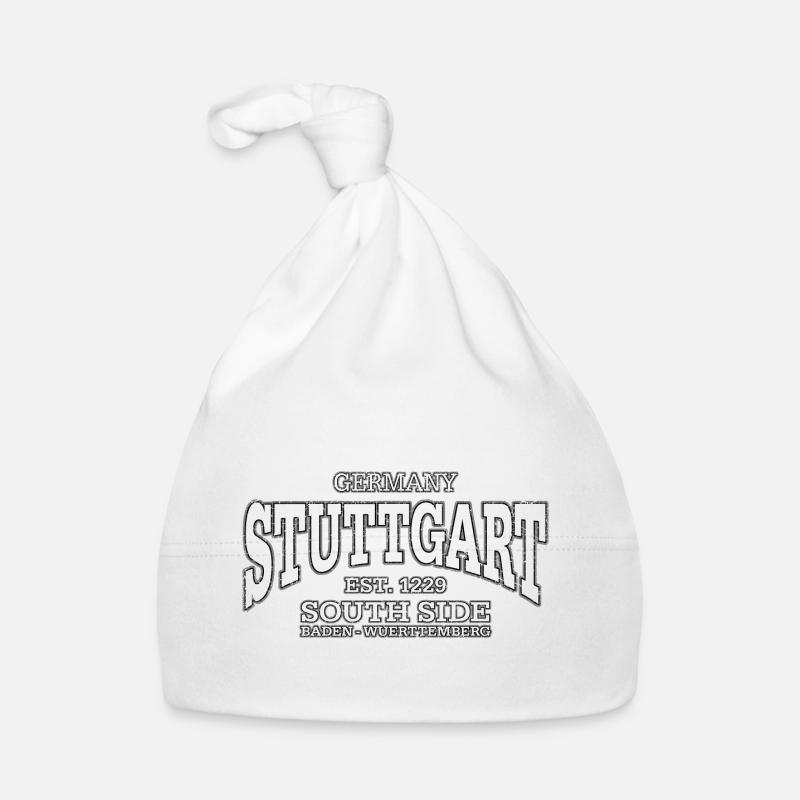 Stuttgart (à l'ancienne blanc) Bonnet bio Bébé