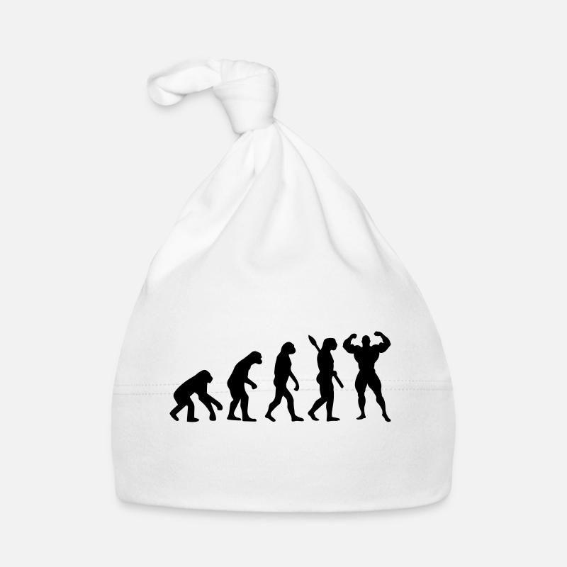 Evolution of Bodybuilder Organic Baby Cap