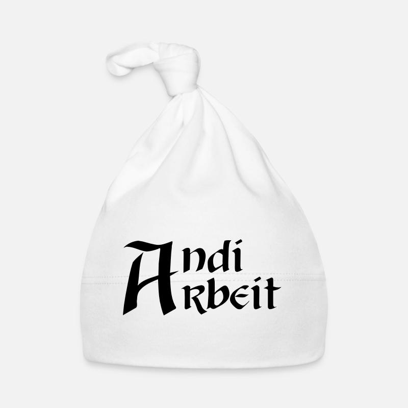 Andi travail - Bonnet bio Bébé - blanc